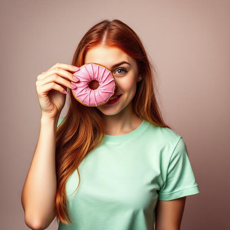 Person with donut